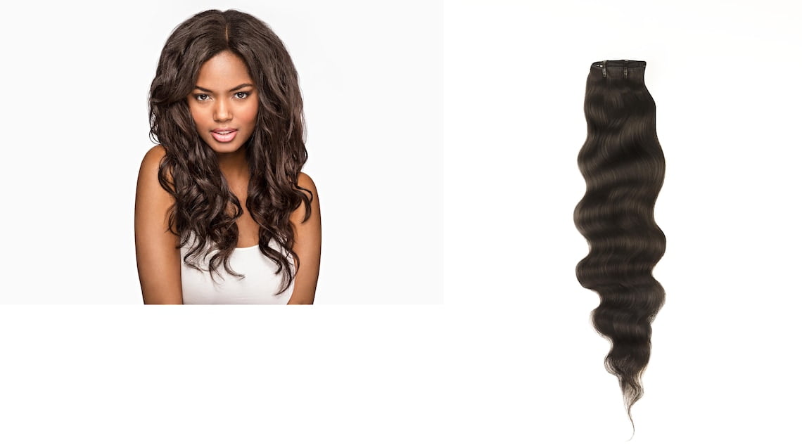 100% Virgin Remy Single Donor Natural Wavy Indian Hair Extension - 12 inch  Bundle 