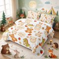 thumbnail image 3 of Erosebridal Teddy Bear Quilt King for Boys Girls, Strawberry Garden King Coverlet Set, 3pcs 1 Bedspread and 2 Pillowcases, 3 of 7
