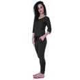 thumbnail image 4 of Moomaya Ensemble de Nuit Uni pour Femmes avec Pyjama en Coton Tenue de Nuit 2 Pcs Chemises de Nuit, 4 of 5