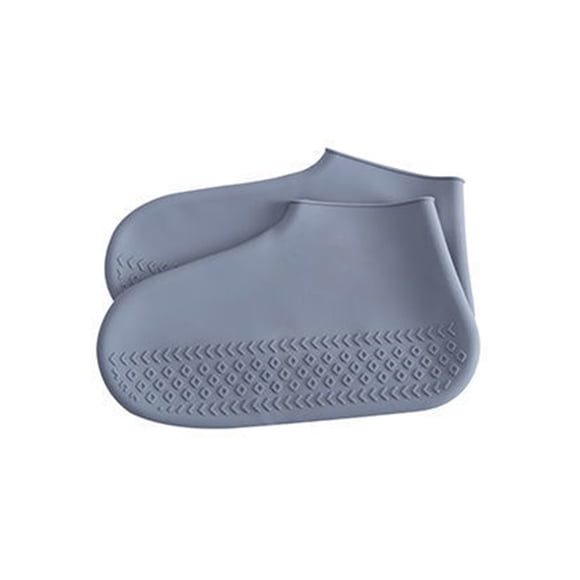 Sonducket 1 par de fundas de silicona para zapatos para hombres y mujeres, antideslizantes, flexibles, impermeables, elegantes, a prueba de fugas, Accesorios de calzado Gris S