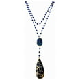 thumbnail image 6 of Double Diana Denmark Necklace in Ruby with Red Mojave Copper Turquoise Drop, 6 of 6