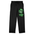 thumbnail image 5 of Wizard Of Oz Scarecrow Character Women's Black Sleep Pajama Pants, 5 of 7