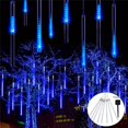 thumbnail image 1 of 1pc Solar Meteor Rain Lights, Outdoor Waterproof Solar String Lights, 8 Tube 192LEDs/288LEDs Solar Christmas Tree Lights For Tree Wedding Xmas Holiday Party Patio, 1 of 5