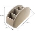 thumbnail image 2 of (Beige) - Organisateur de Télécommande de Table en Cuir avec 5 Compartiments Spacieux (Beige), 2 of 8