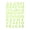 Yellow, variant on Luminous English Letters Fluorescent Removable Decorative Wall Stickers Yellow 1.5-3 cm