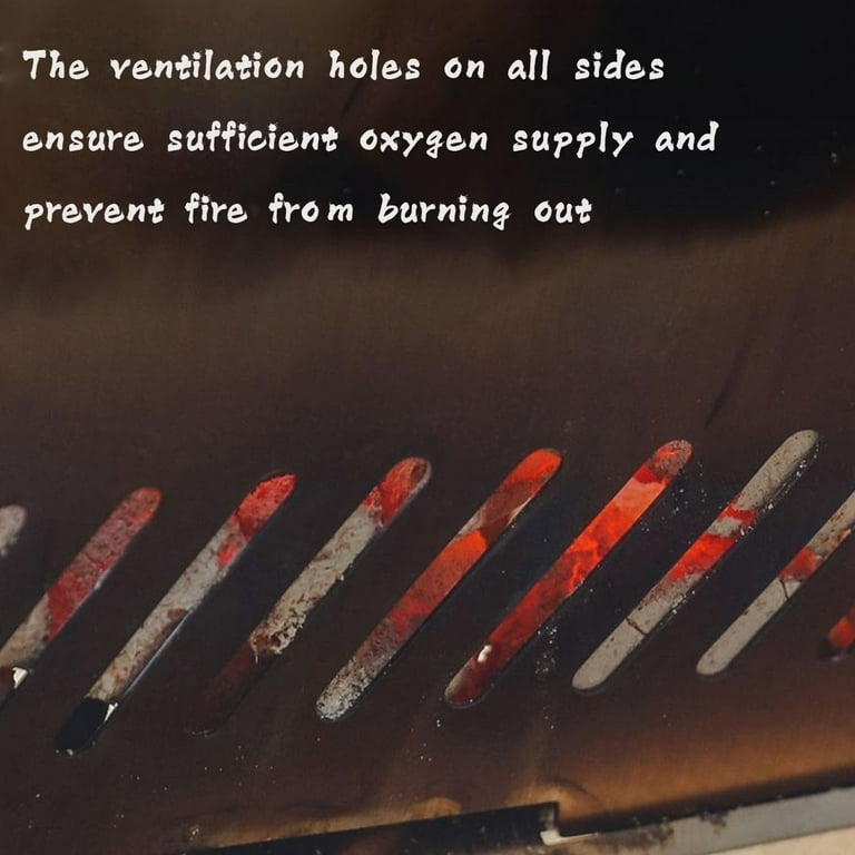 2025 New Slot Grill - Collapsible BBQ Grill for Easy Storage Steel, Slot Gr-ill BBQ Collapsible, For Outdoor Backpacking Hiking Camp Oven Burning Camping