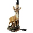 thumbnail image 3 of Ebros 12 Point Whitetail Deer Buck Desktop Table Lamp With Shade Wild Life, 3 of 10