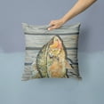 thumbnail image 2 of Carolines Treasures 8498PW1414 Croppie Fish on Pier Fabric Decorative Pillow, 14Hx14W, multicolor, 2 of 4