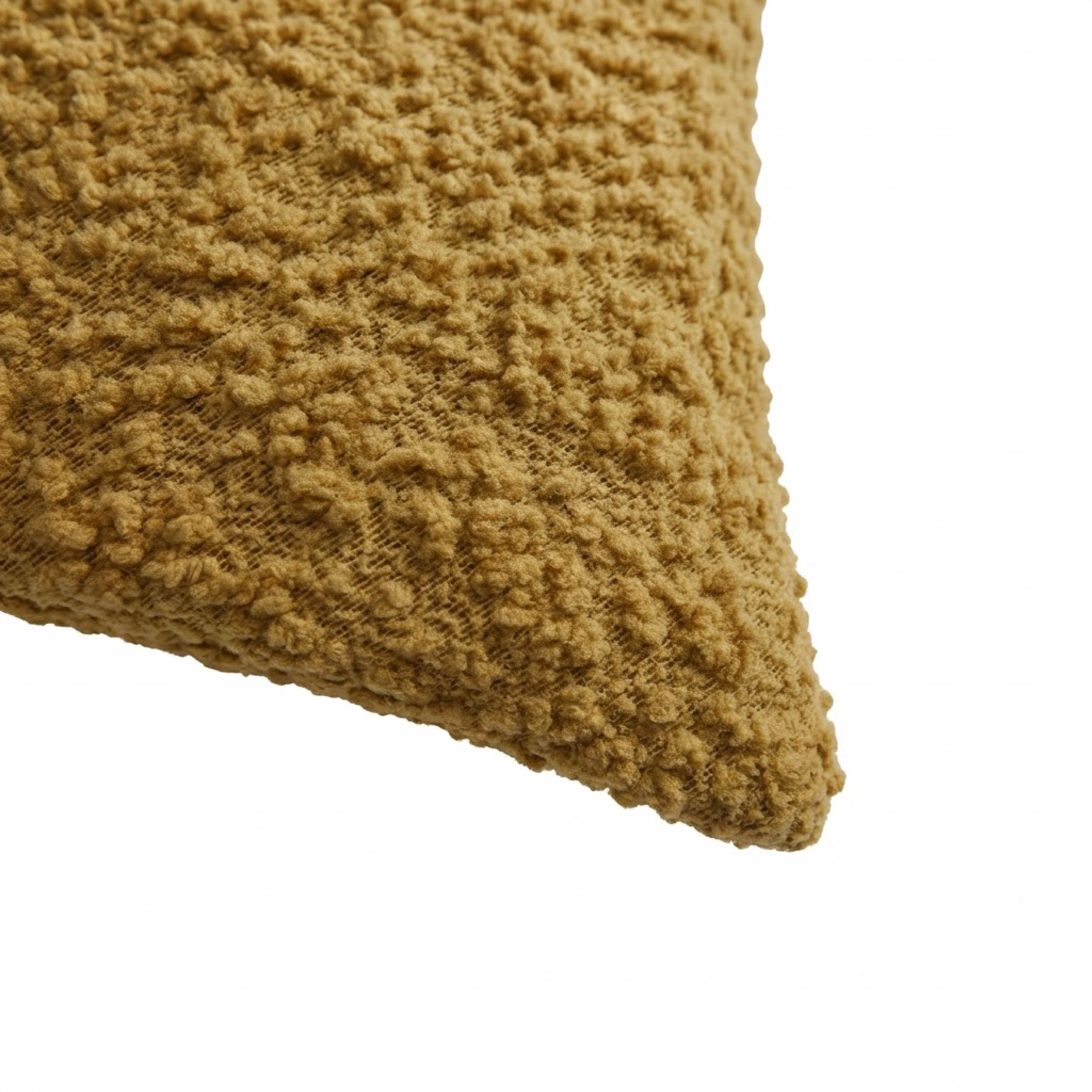 Mainstays 18"x18" Boucle Decorative Throw Pillow Cover- 2Pk- Brown Butter