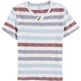 thumbnail image 1 of INC Mens Stripes Inside Stripes Basic Camiseta, Azul, Mediano, 1 of 1