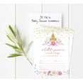 thumbnail image 5 of Inkdotpot Set Of 30Gender Reveal Baby Shower Invitations-Diaper Raffle Tickets And Baby Shower Book Request Cards Princess Invites, 5 of 8