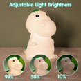 thumbnail image 3 of Soft Silicone Dino Lamp for Kids Room - Baby Toddler Night Light, 3 of 5