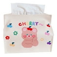 thumbnail image 1 of Tissue Cover Cute Cartoon Faux Leather Tissue Holder Tissue Box Cover for Home, 1 of 10