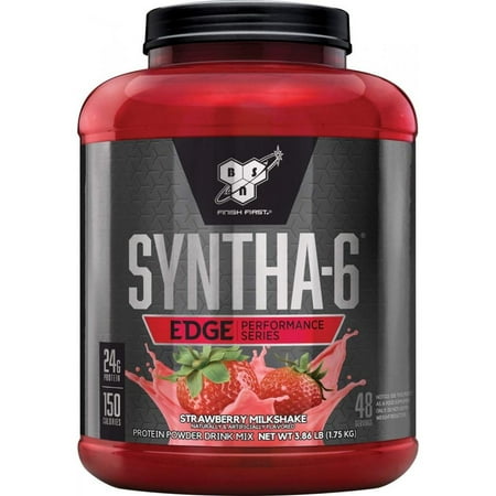 BSN Syntha 6 Edge Protein Powder, Strawberry Shake, 24G Protein, 3.86