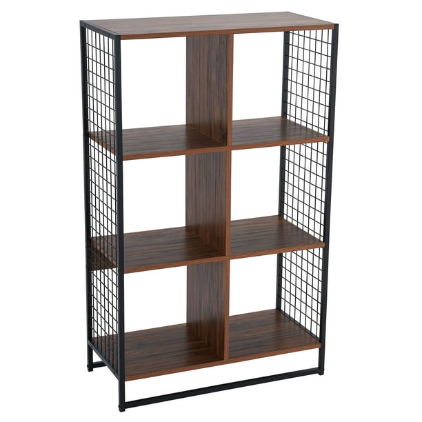 Household Essentials 6 Cube Organizer, Steel Cube Bookcases