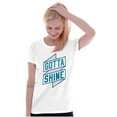thumbnail image 4 of Motivational Make It Happen Quote Womens Slim Fit Graphic Tee Brisco Brands S, 4 of 5