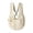 White, variant on Pet Front Carrier Backpack Breathable Quilted Fabric Dog Cat Chest Carrier with Bear Ear Cross Adjustable Strap Travel Sling Bag For Small Puppy Kitten