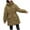 Khaki, variant on MuZeFu Winter Coat Ladies Thicken Warm Down Cotton Jackets Women Warm Pocket Coat Long Jacket Winter Sleeve Down Parkas