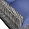 thumbnail image 6 of PARKWELL 2-Piece Wicker Patio Chairs - Outdoor Patio Lounge Chairs with Cushion - Oversized Rattan Seating Set - Blue, 6 of 7