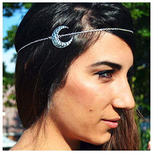 Fashion Women White Pearl Elastic Headband Head Chain Piece Hair Band Jewelry