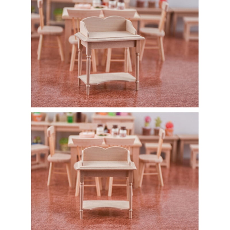 1/12 Wooden Miniature Blank Table Furniture Model DIY Dollhouse Accessory ZB.fr 
