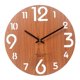 thumbnail image 1 of Reloj de pared de madera de 30 cm con pilas para el hogar, la oficina, la escuela y la sala de estar. 413, 1 of 7