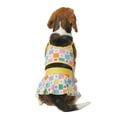 thumbnail image 6 of Oodles Yellow Checkered Floral Spring 2-Piece Dog Bikini, Medium, 6 of 8
