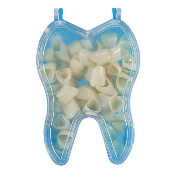 FYBTO 50Pcs/Box Dental Front Teeth Temporary Realistic Oral Care Resin Crown Anterior Teeth-090602