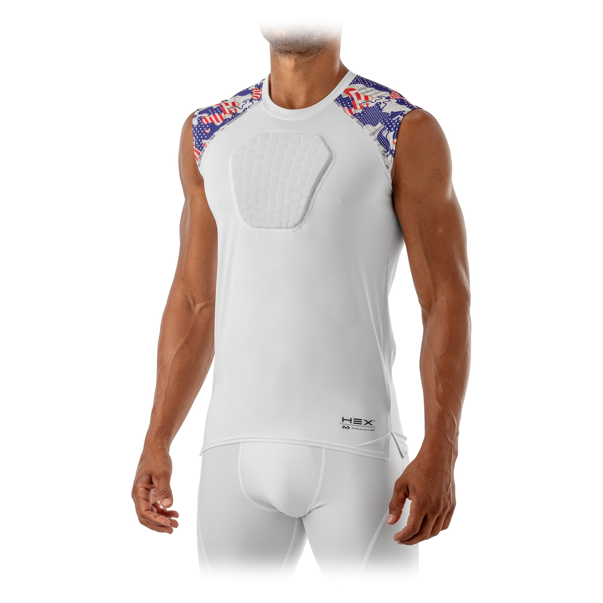 McDavid HEX Sternum Shirt Flag Camo Small