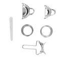 thumbnail image 1 of 10Pcs Stainless Steel Dumpling Maker Mould Set And Cutter For Cakes, Wontons, Calzone, Empanada, And More, 1 of 8