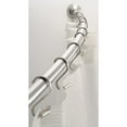thumbnail image 3 of iDesign, Curved Shower Curtain Rod, Brushed Stainless Steel, 3 of 7