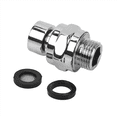 thumbnail image 2 of 3X Brass Chrome Ball Joint Shower Arm Head Angle Adjustable Swivel Adapter, 2 of 5
