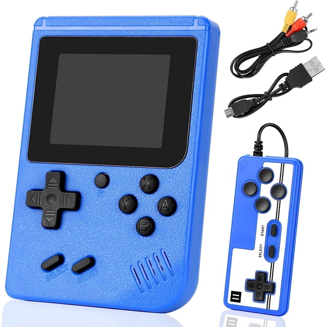 Consola de juegos portátil, consola de juegos retro FC verde con 666 juegos clásicos, batería recargable de 1200 mAh que se puede conectar a la TV, admite dos jugadores, regalo para adultos y niños