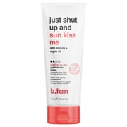 b.tan Medium Gradual Self Tanning Lotion | Just Shut Up and Sun Kiss Me Everyday Glow Lotion - Develop a Bronzed Glow, Infused With Marula + Argan Oil, Vegan, Cruelty & Paraben Free, 236ml