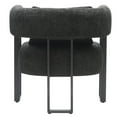 thumbnail image 6 of Inspire Contemporary Boucle Fabric Accent Chair Charcoal Black, 6 of 6