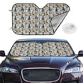 thumbnail image 3 of Lsque Llama and Cactus1 Car Windshield Sun Shade | Accordion Folding Style Auto Shade for Car Truck SUV Van | Blocks UV Rays Sun Visor Protector | Small, 3 of 7
