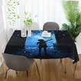 thumbnail image 3 of Yayeee Tablecloths 54" x 54" Rectangle Wrinkle Resistant Party Table Cover, Blue Butterfly, 3 of 8