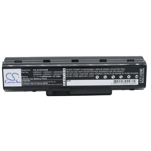 Battery for Acer Aspire AS5517-5661 Gateway AS09A31 ASO9A90 NV52 5517-1208 NV78