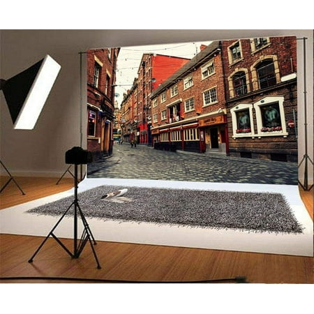 Image of ABPHOTO Polyester 7x5t Photography Backdrop City Center of Liverpool UK Street Scene Photo Background Backdrops for Photography Photo Shoots Party Adults Wedding Personal Portrait Photo Studio Props