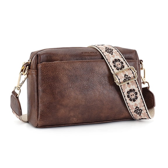 EIRILNKO Small Crossbody Bags for Women, Triple Zip Crossbody Cell Phone Purse Shoulder Handbags with Adjustable Strap