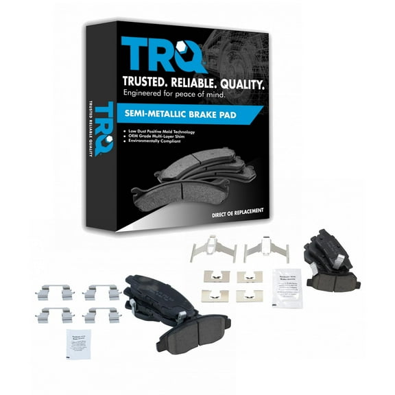 TRQ Front & Rear Ceramic Disc Brake Pads Kit for 1996-2001 Honda Civic New BFA20084
