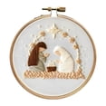 thumbnail image 1 of jifeng Christmas Embroidery Kit Christmas Pattern DIY Needlepoint Set with Instructions Nativity, 1 of 9