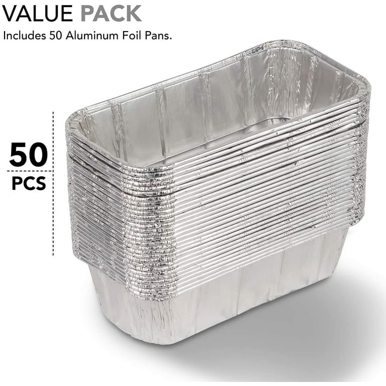 1 lb. Aluminum Foil Mini-Loaf Pan 50/PK –