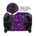 thumbnail image 2 of Yiaed Leopard Neon Rainbow Gradient Print Travel Luggage Cover Suitcase Protector Fits 18-32 Inch Luggage Wheel Covers Patterned Elastic Luggage Anti-scratch（No luggage）-Medium, 2 of 5