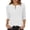 White, variant on Conairie Womens 3/4 Sleeve T Shirts Casual Loose Crew Neck Tunic Tops Solid Fashion Elegant Lightweight Work Tee Pullover Outfits Black L