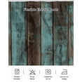 thumbnail image 5 of Teal Wood Grain Wrap Around Bed Skirts for Queen Bed 16" Drop,Bed Skirt with Adjustable Elastic Belt Dust Ruffle Bed Valance for Bedroom Hotel Gradient Farm Old Wooden Board Vintage Bed Frame Cover, 5 of 7