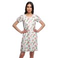 thumbnail image 1 of Moomaya Womens Button Placket Nursing Nightwear Printed Nightdress For Ladies, 1 of 5