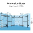 thumbnail image 5 of Timate L6 Corner Wall Mounted Closet System - Heavy Duty Industrial Pipe Garment Rack, Expandable Hanging Storage with Adjustable Shelves for Walk-in Closets, Bedroom & Wardrobe Organization,Black, 5 of 8