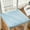 Blue, variant on Contoured Corded Seat Cushion with Piping | Reversible Design for Even Wear | Hook & Loop Fasteners | Machine Washable | Home, Office, Dining Chair & Car Use