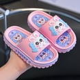 thumbnail image 4 of WZEIIOT Baby Girls Slide Sandals Cute Cartoon Bunny Bathroom Pool Sandals Non- Open Toe Pillow Slippers Outdoor Lightweight Breathable Home House Shoes Us Size:8.5, 4 of 4